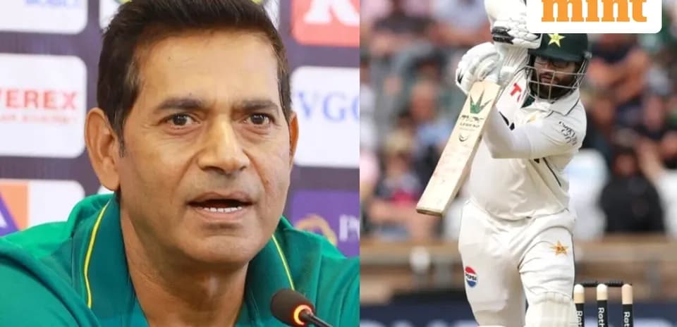 Cricketer batting during a match, with a coach speaking