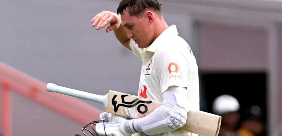 Cricketer walking off the field after batting