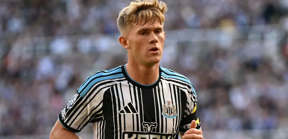 Newcastle player during match at stadium