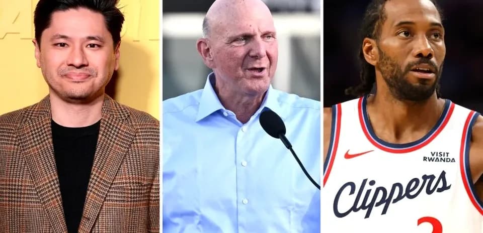 Three individuals: actor, businessman, and basketball player