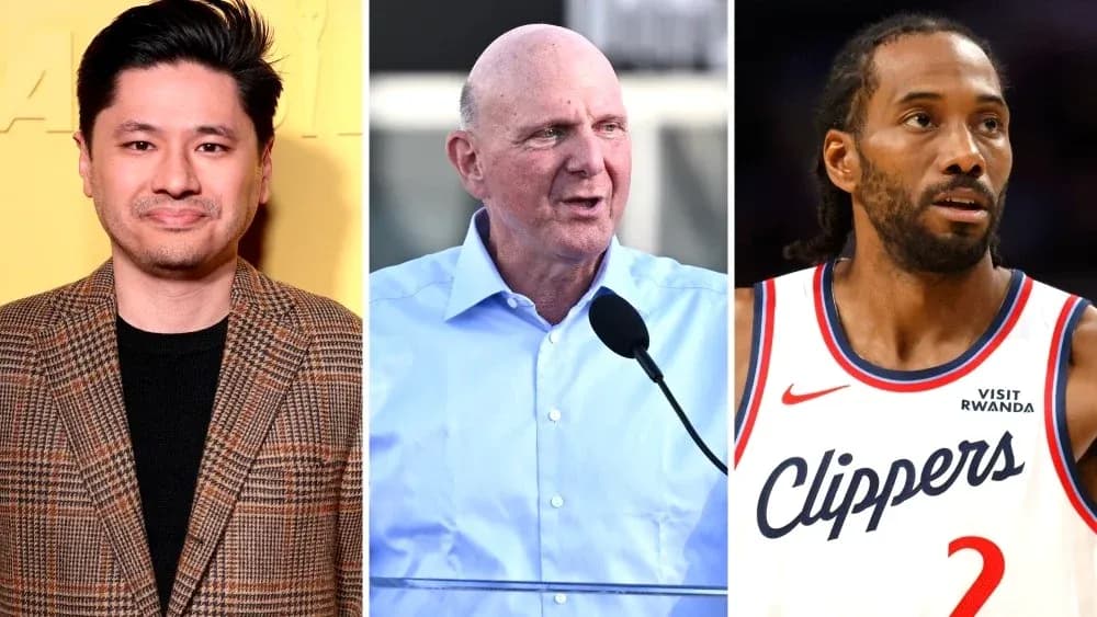 Three individuals: actor, businessman, and basketball player