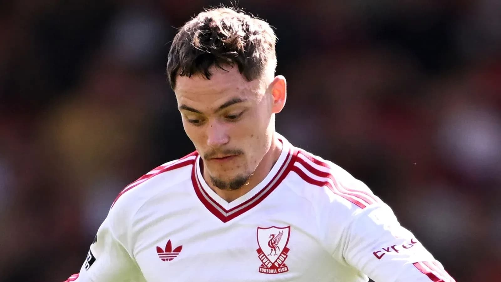 Player in Liverpool kit during a match