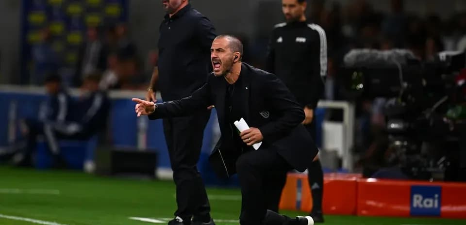 Coaches directing players during a match on sideline