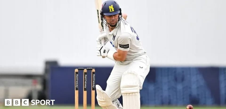 Batter preparing to hit a cricket ball in match