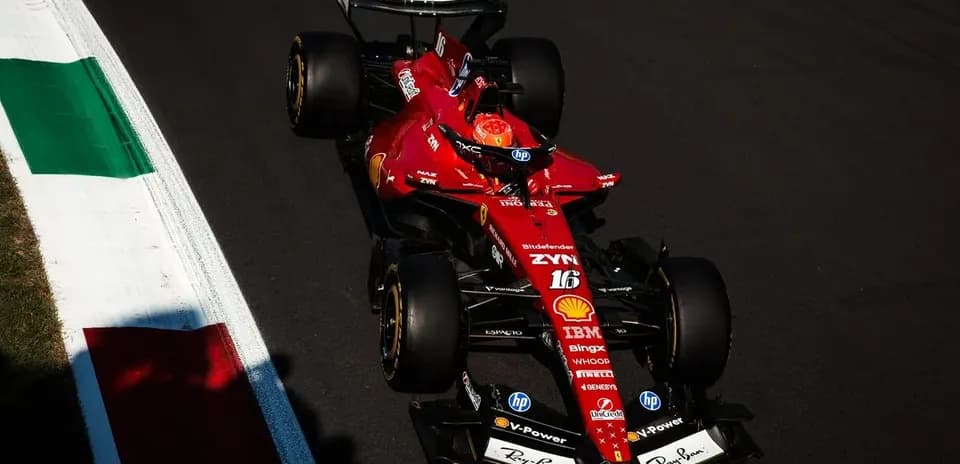 Ferrari Formula 1 car on track during race