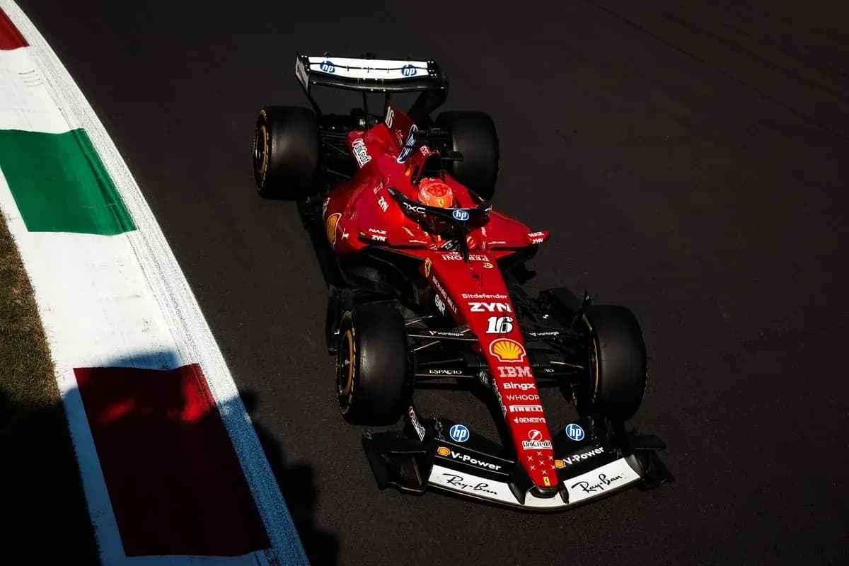 Ferrari Formula 1 car on track during race
