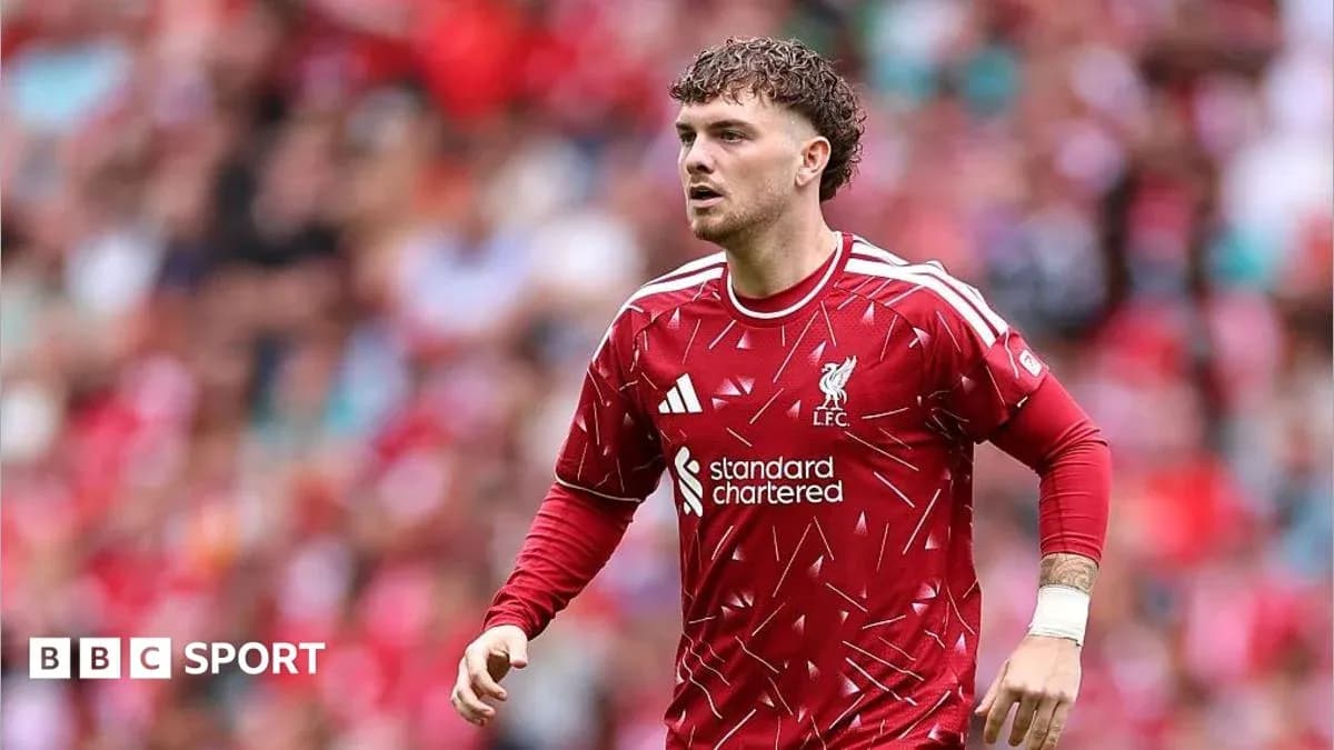 Liverpool player running on the pitch during match