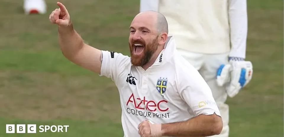Bowler celebrating a wicket on the cricket field