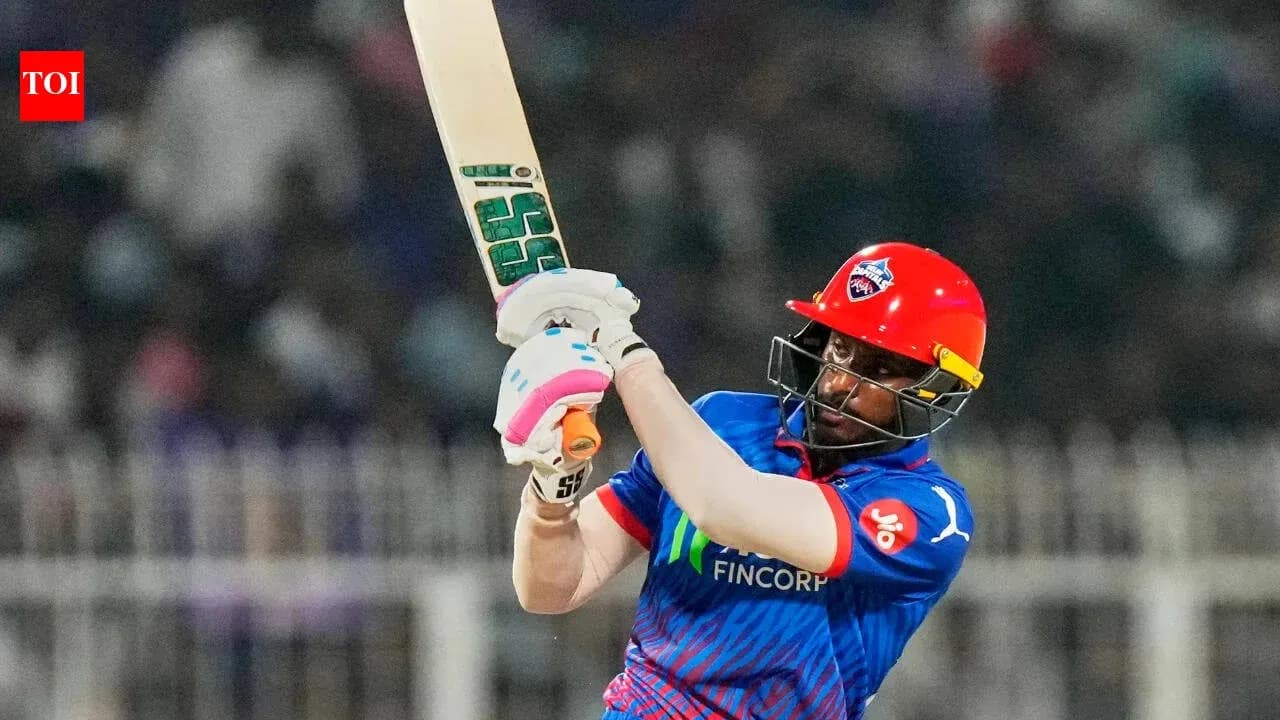 Batter hitting the ball during cricket match