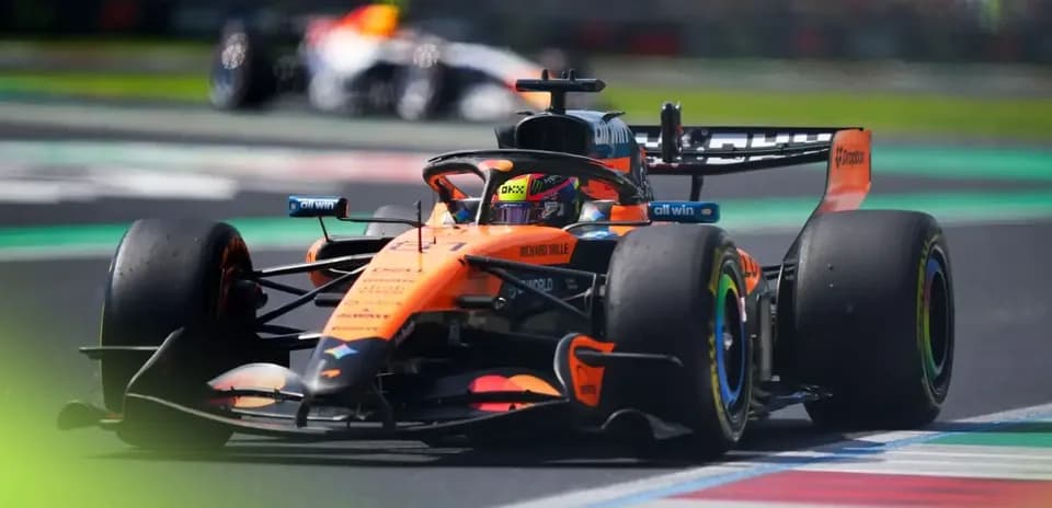 McLaren Formula 1 car racing on track