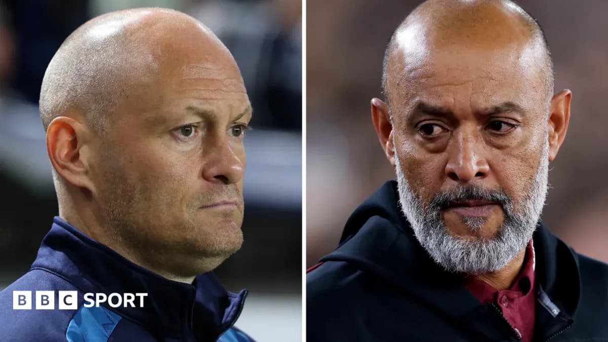 Coaches facing each other during match preparation