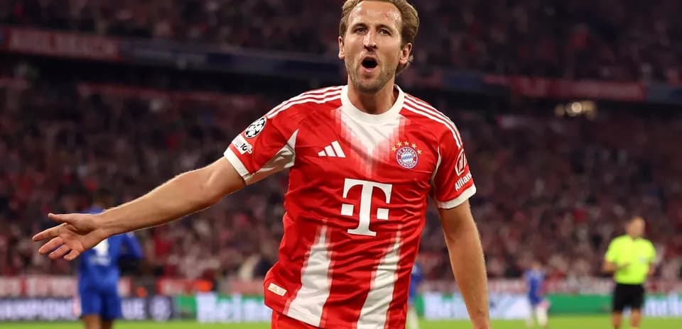 Bayern Munich player celebrating a goal on field