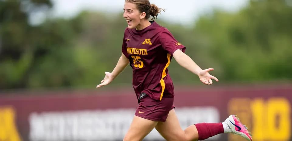 Player celebrating a goal on the field
