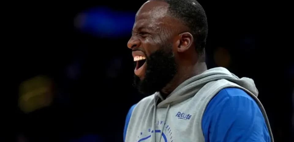 Player laughing during warm-up before game