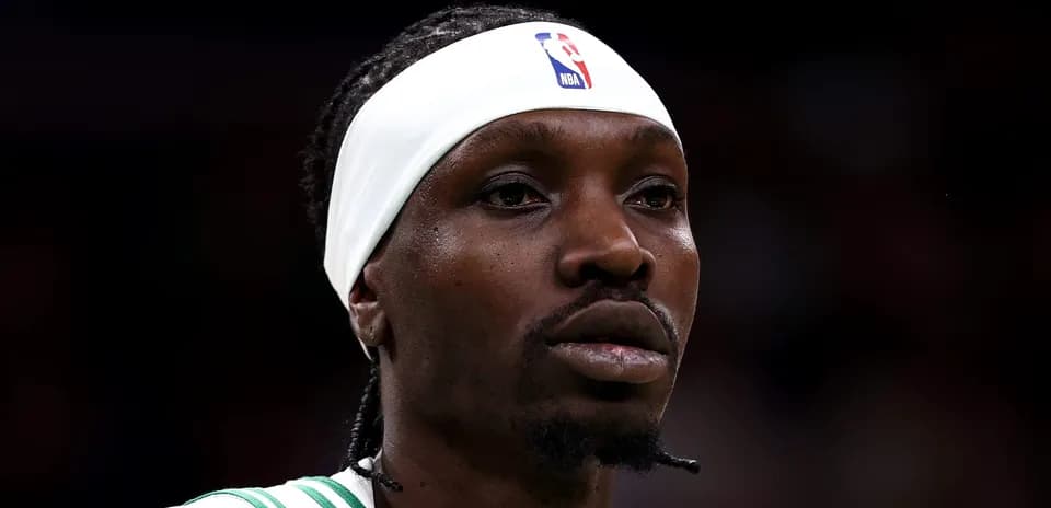Player wearing a headband during a game