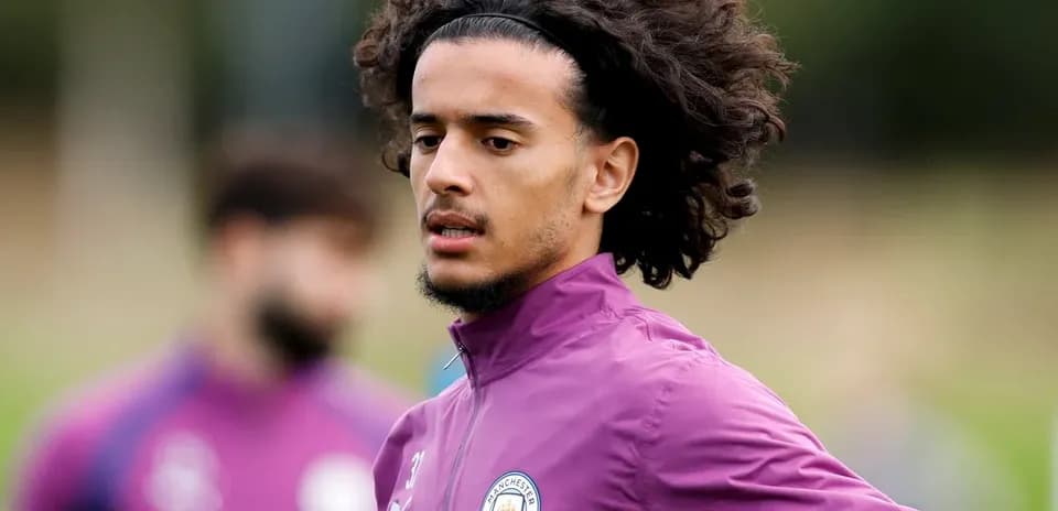 Player training in Manchester City kit during session