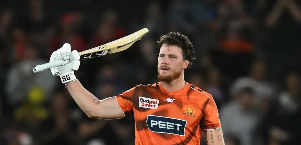 Batter celebrating after scoring runs during match