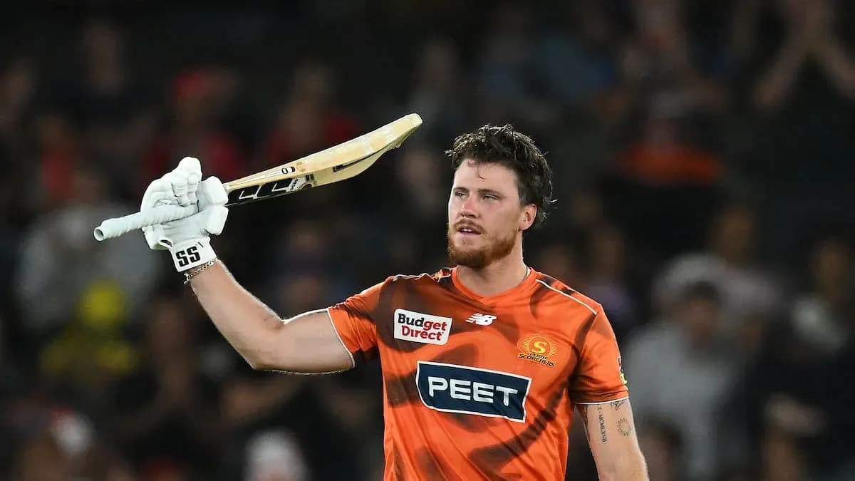 Batter celebrating after scoring runs during match