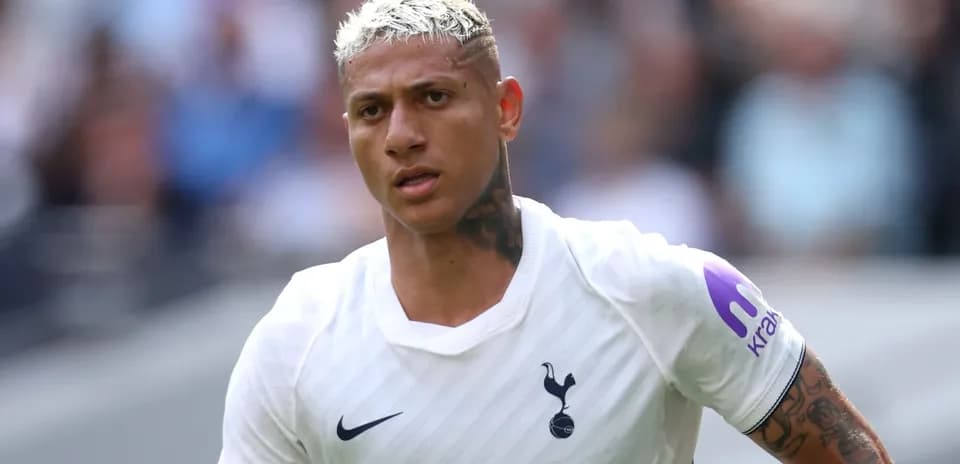 Player wearing Tottenham jersey during match