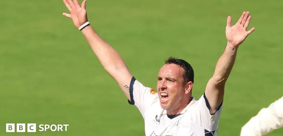 Bowler appealing for a wicket during match