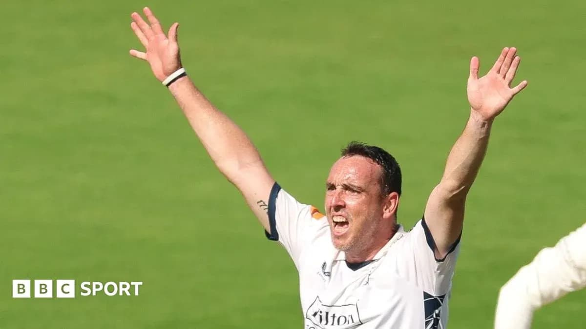 Bowler appealing for a wicket during match