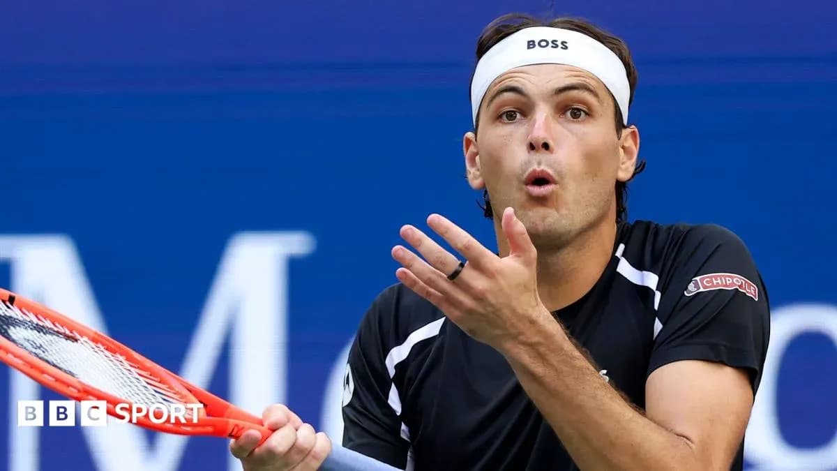 Tennis player reacting during a match at tournament