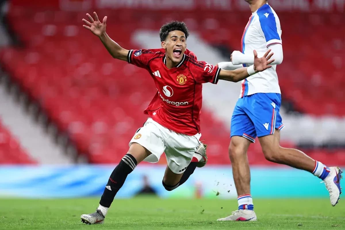 Player celebrating after scoring a goal during match