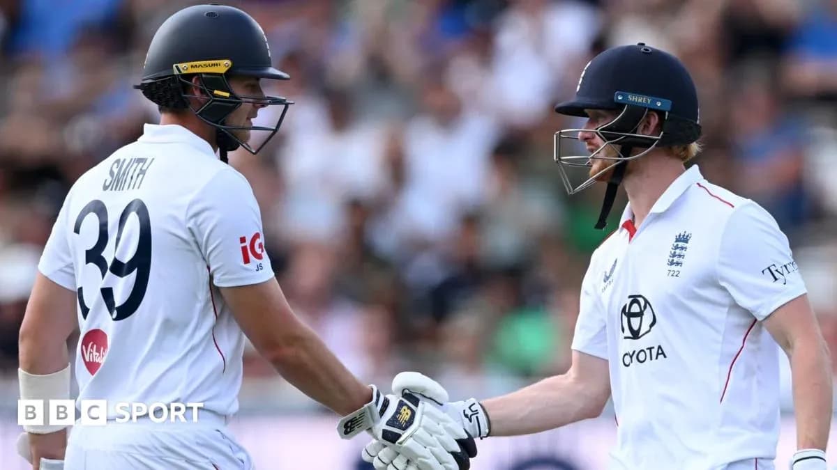 Two cricketers celebrating a run during match