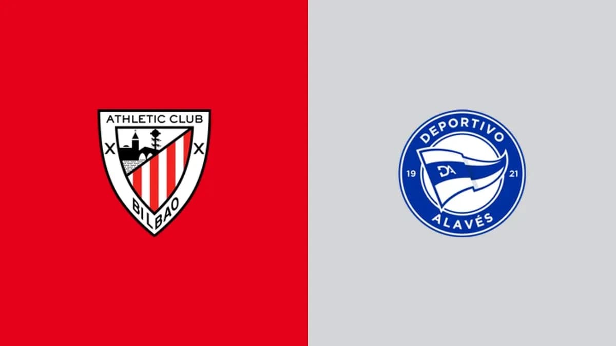 Logos of Athletic Club and Deportivo Alavés