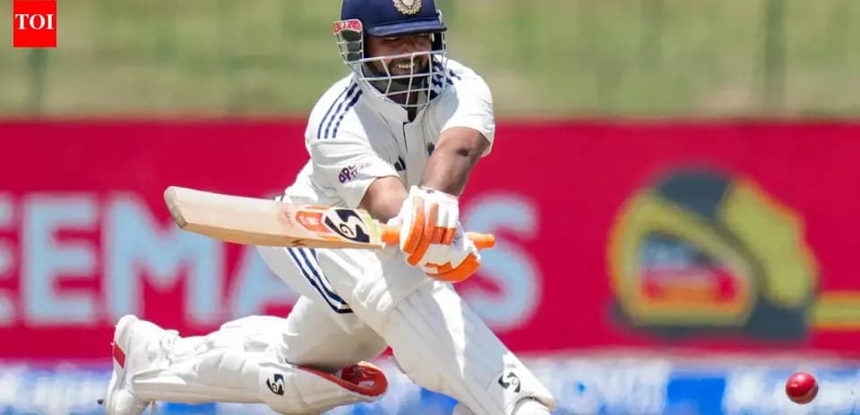 Batsman playing a defensive shot in cricket match
