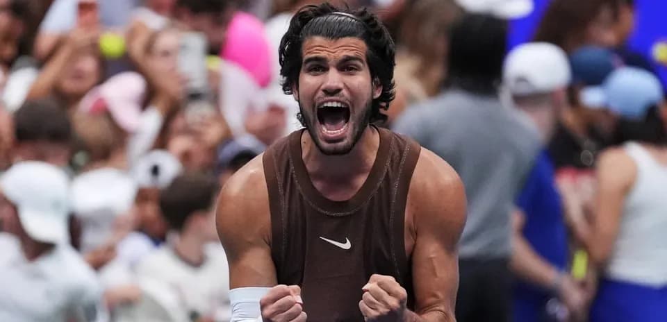 Player celebrating victory with clenched fists