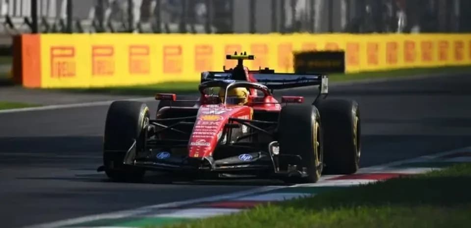 Ferrari Formula 1 car racing on track