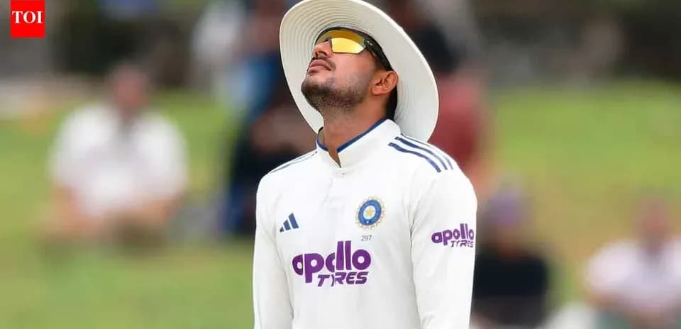 Cricketer looking up during a match