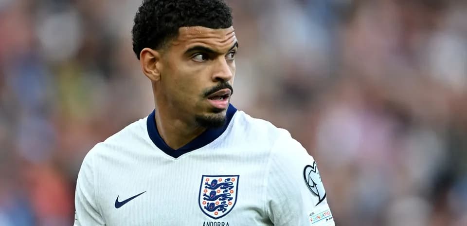 Player wearing England jersey during a match