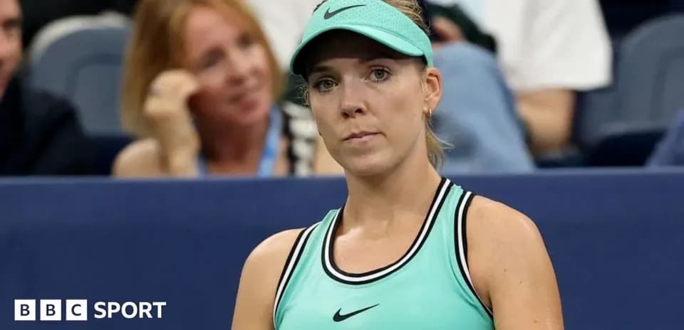 Tennis player in mint green attire during match