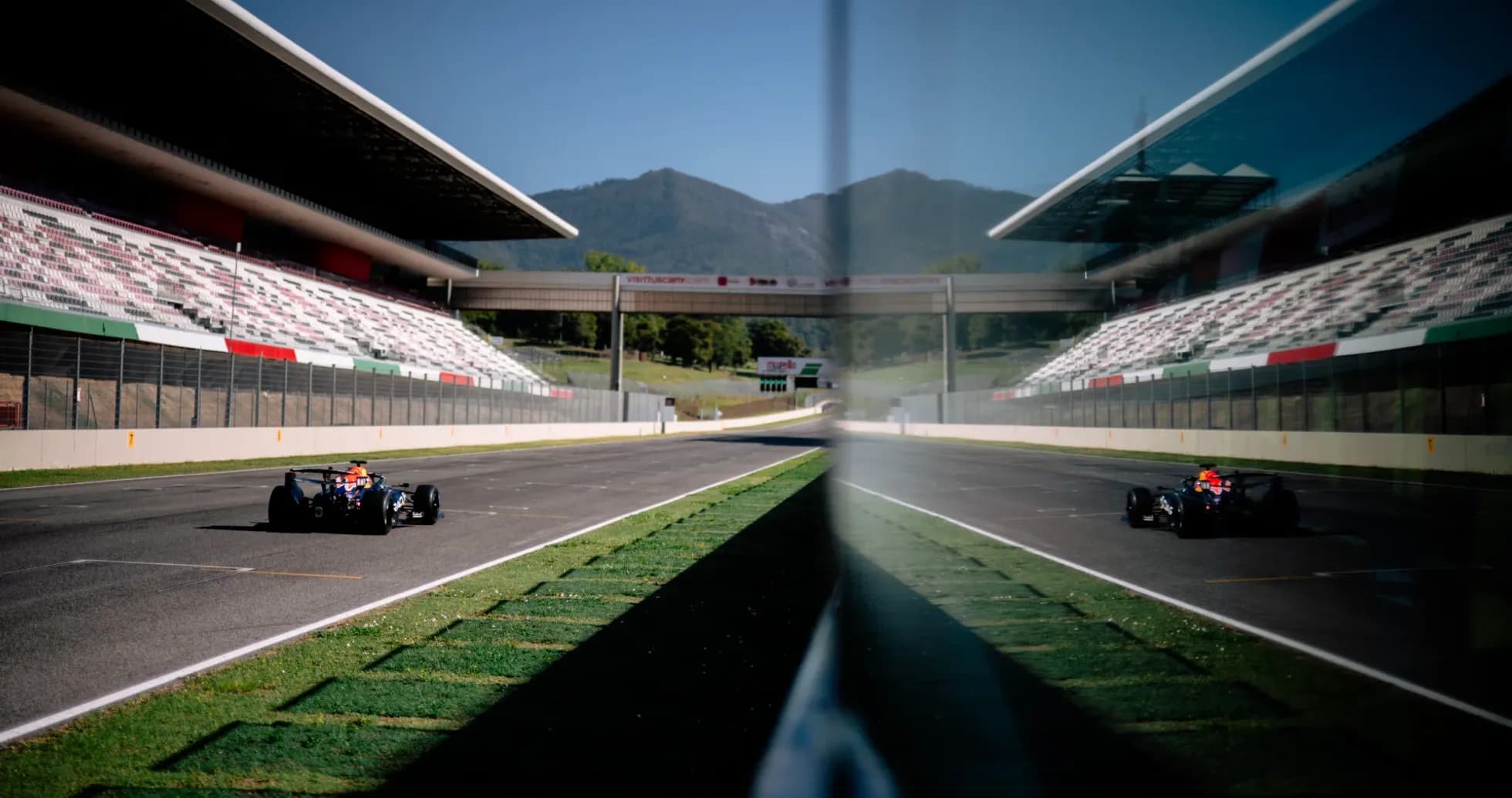 Race car on track at Circuit de Barcelona