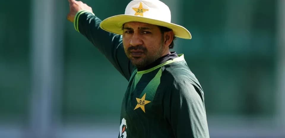 Cricketer gesturing during practice session