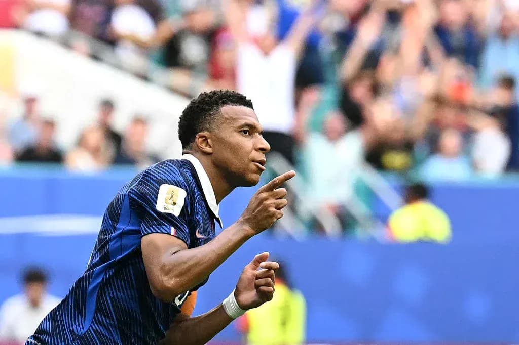 Player celebrating goal during a match