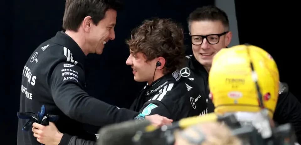 Team members celebrating after a successful race