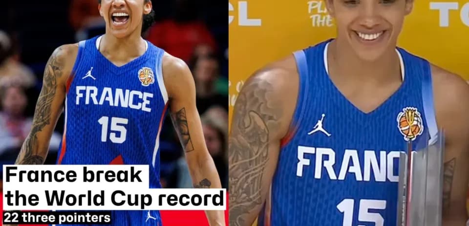 Player celebrating with trophy after World Cup record