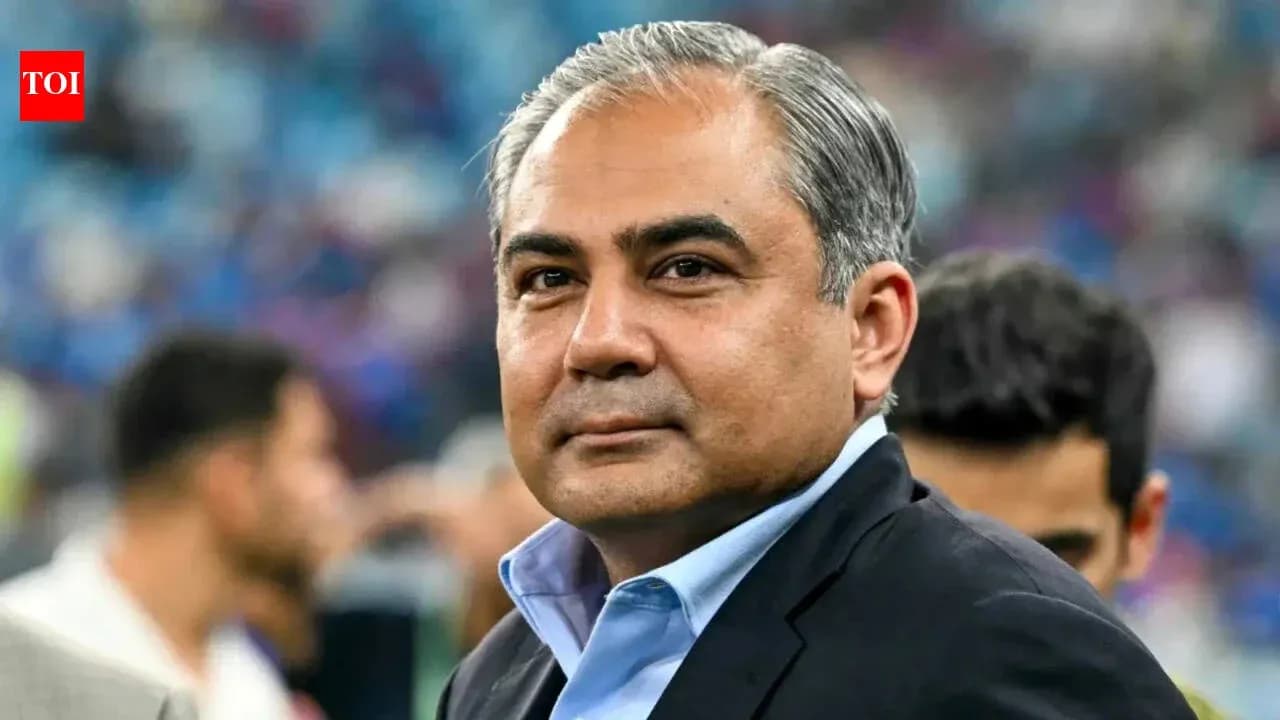 Man in suit at sports event background