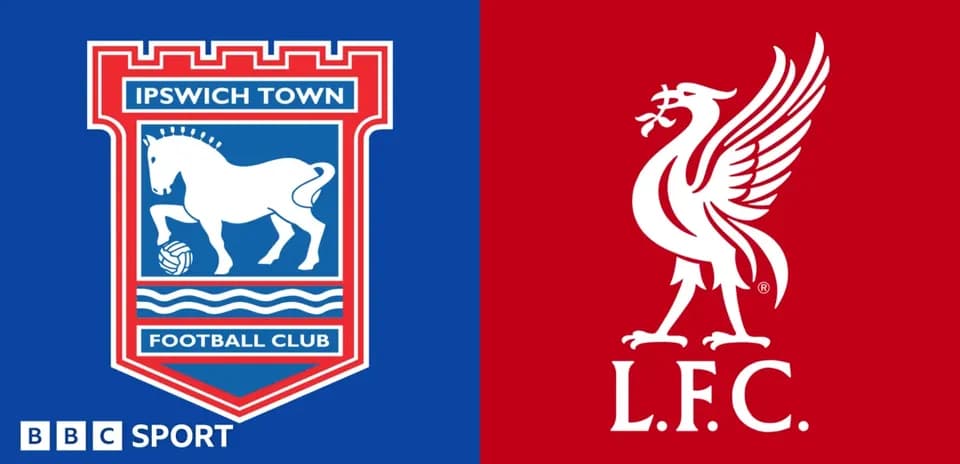 Logos of Ipswich Town and Liverpool Football Club