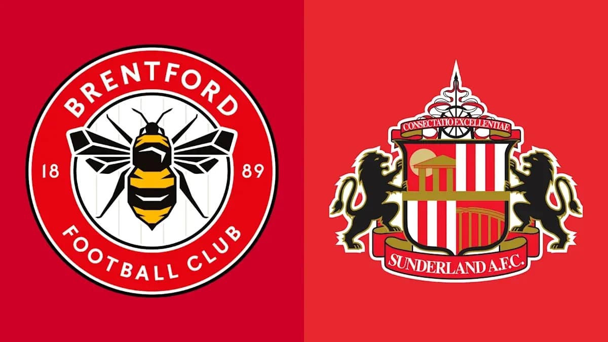Logos of Brentford FC and Sunderland AFC