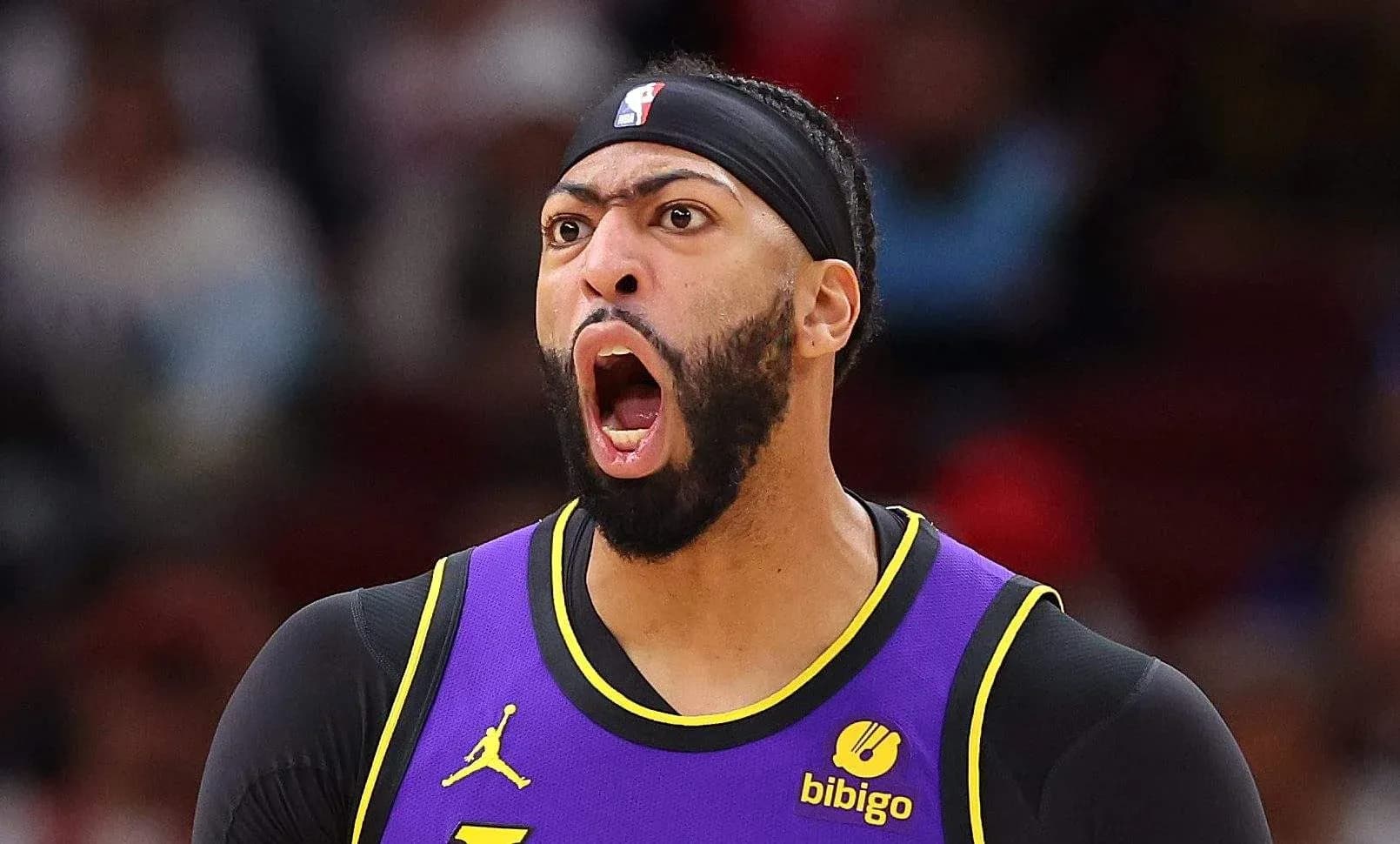 Player celebrating during a basketball game