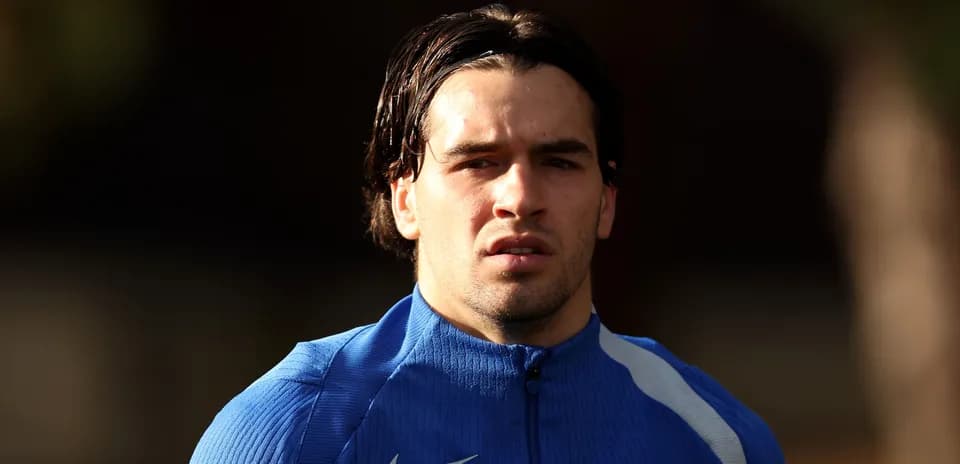 Player in blue training gear during session