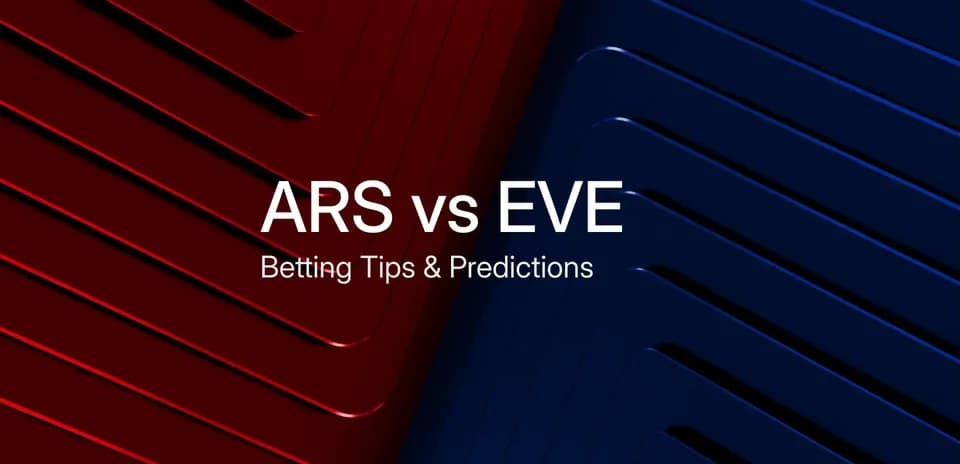 ARS vs EVE betting tips and predictions graphic