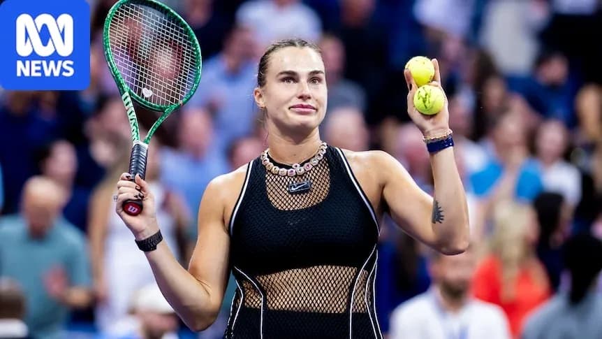 Player holding tennis balls and racket on court