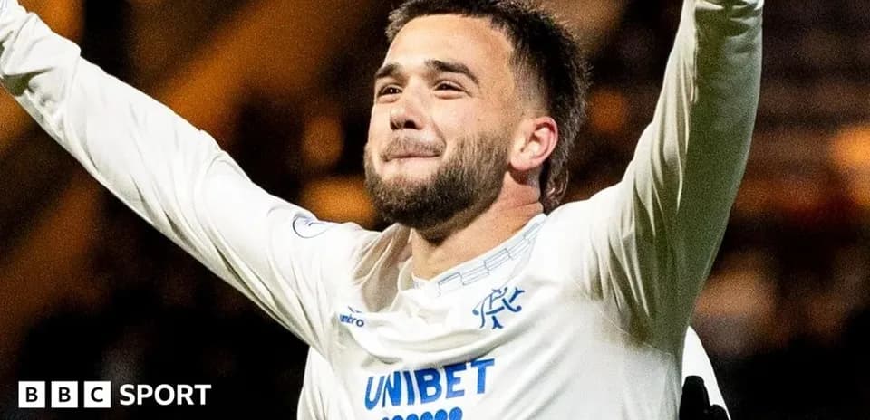 Player celebrating victory with raised arms
