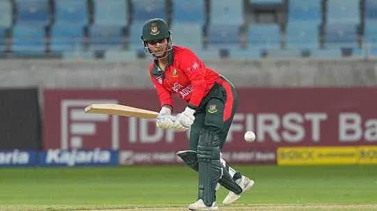 Bangladesh player batting during cricket match
