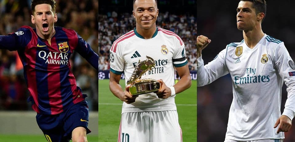 Kylian Mbappé’s Champions League Journey Compared to Messi and Ronaldo After 100 Matches